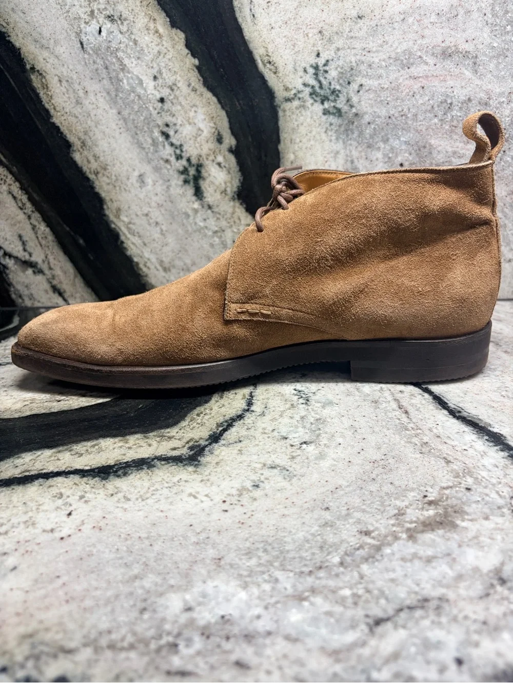Di Bianco Suede Chukka Boots Brown Tan Made in Italy Men’s US 9